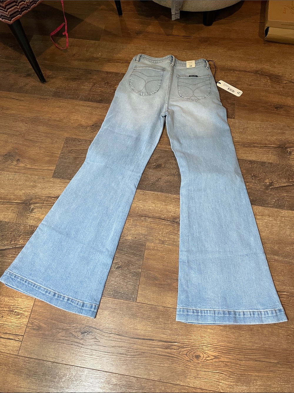 ROLLA'S Light Blue Flare Jeans - Picture 6 of 8